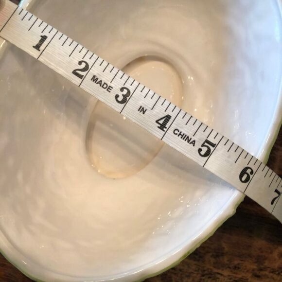 Vintage Lefton Oval Daisy Bowl Orange/Yellow/White - Picture 7 of 12